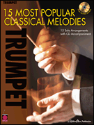 cover 15 MOST POPULAR CLASSICAL MELODIES TRUMPET BK/CD cover